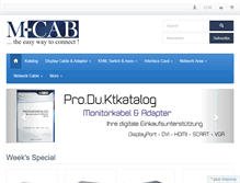 Tablet Screenshot of m-cab.de